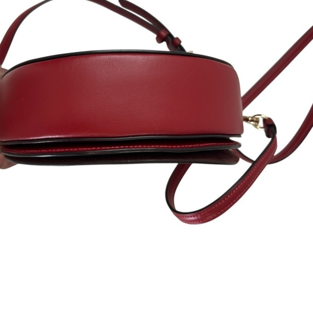 COACH Ellen Crossbody Bag in Signature Canvas Khaki Red C1430 - Picture 4 of 10